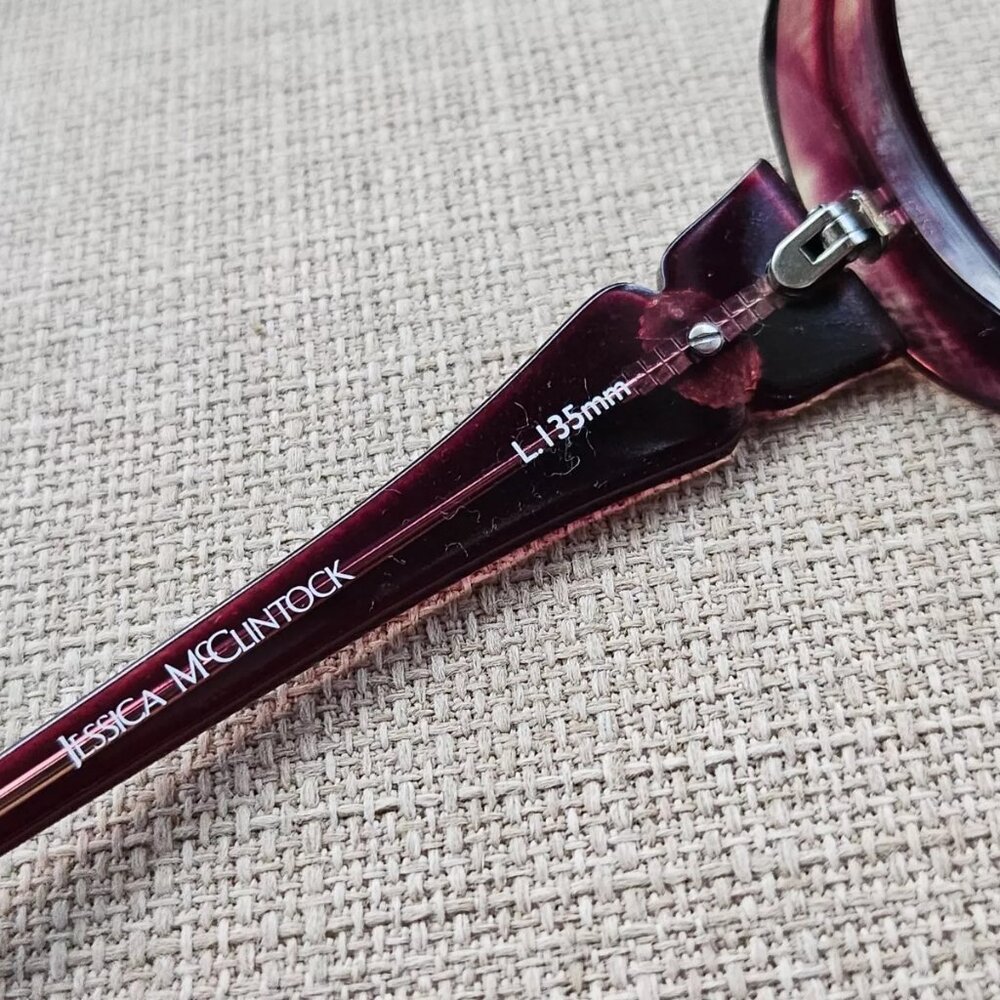 Jessica Mcclintock Women Eyeglasses/Sunglasses Frame Augergime Laminate Glasses - Picture 9 of 12